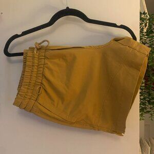 Gorpcore Golden Khaki Hiking Athletic Shorts